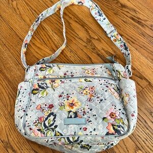Vera Bradley Floral Quilted Crossbody Bag - Light Blue